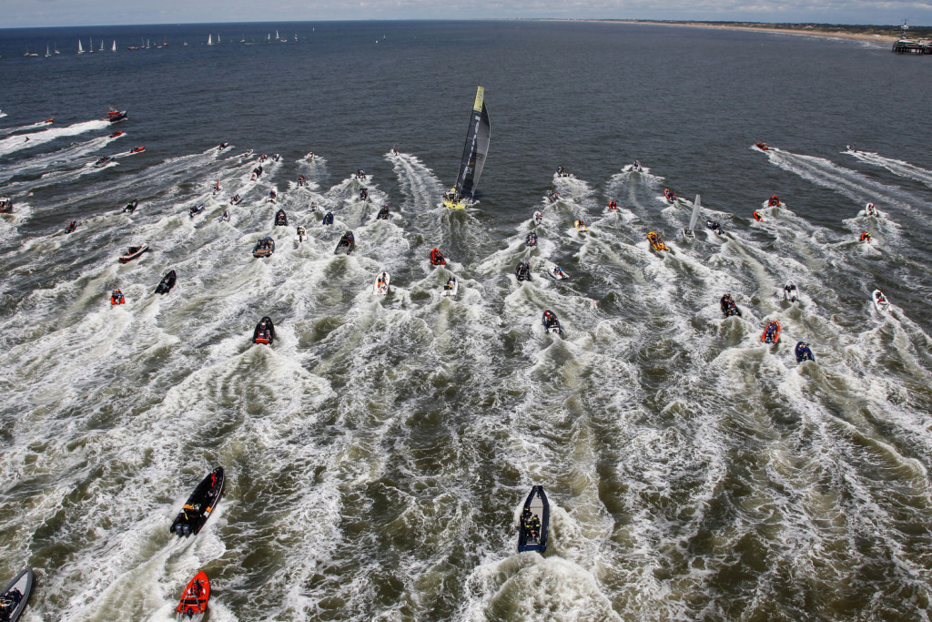 June 20, 2015. Team Brunel resumes racing from the Pitstop in The Hague, during Leg 9 to Gothenburg   Foto; Ainhoa Sanchez / Volvo Ocean Race