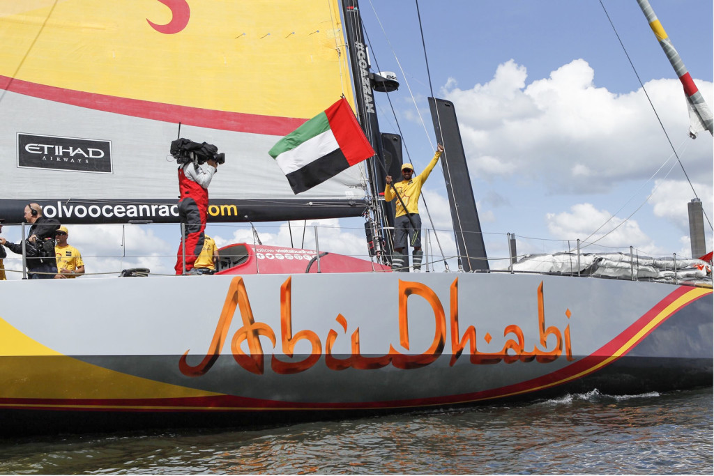 June 22, 2015. Abu Dhabi Ocean Racing arrives in Gothenburg as the winners of the 2014-15 edition of the Volvo Ocean Race. Foto: Ian Roman